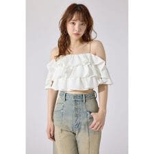 フリル2WAYオフショルブラウス