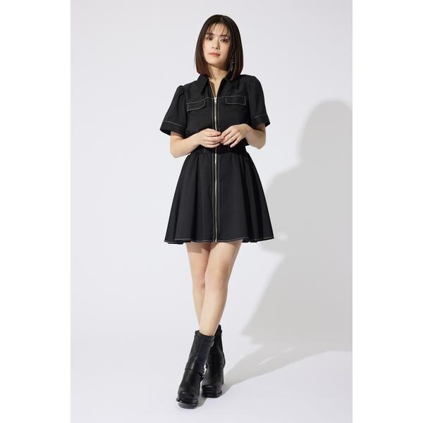 岡崎紗絵さん着用アイテム】バストフレアミニワンピース