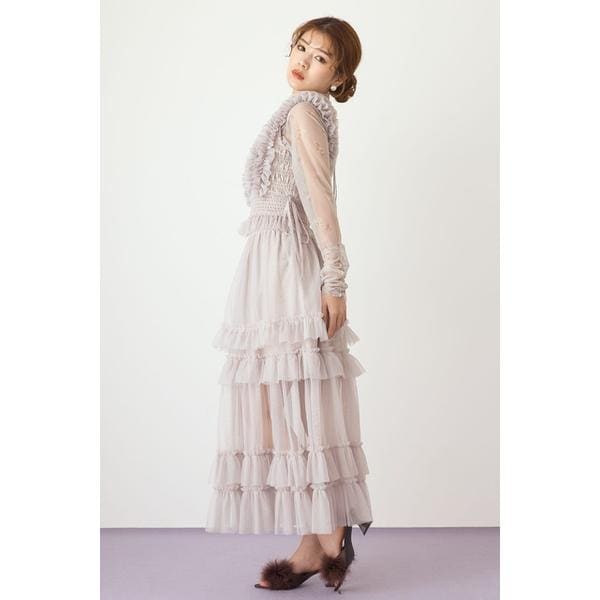 ウエストシャーリングタックデザインフレアスカート | リエンダ