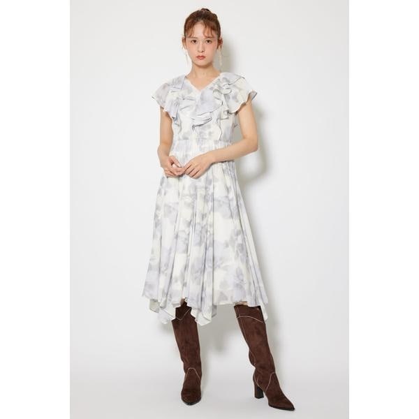 新品、タグ付きリエンダワイドプリーツネクタイセットワンピース ワイドプリーツネクタイセットワンピース | リエンダ(rienda