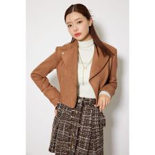 25AWフェイクスエードライダースジャケット