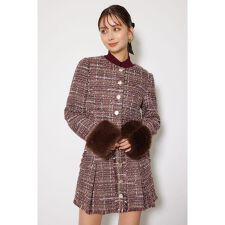 2WAYツイードショートジャケット