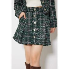 Aラインツイードスコートショートパンツ