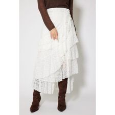 リエンダ(rienda)のレースラッフルロングハイウエストスカート