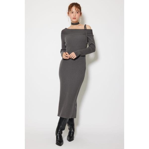 rienda 2wayバルーン knit op ワンピース rienda 2wayバルーン Knit OP BRN -ファッション通販 FASHION WALKER