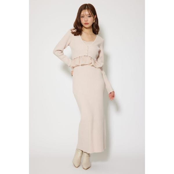 ペプラムカーデセットキャミワンピース | リエンダ(rienda) | マルイ