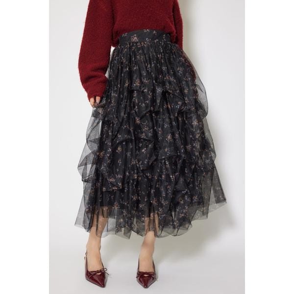 【新品・未使用】YECCA VECCA スパンコール×チュールスカート イェッカ スパンコール×チュールスカート（スカート）｜YECCA VECCA