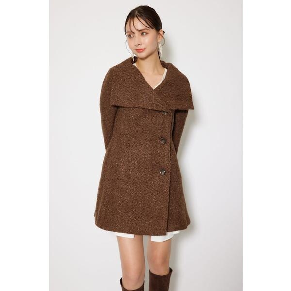 25オーバーネックシンデレララインミニコート | リエンダ(rienda