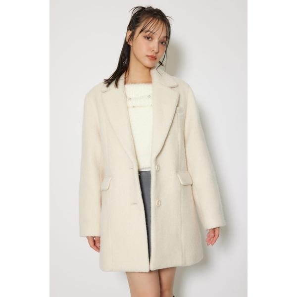 岡崎紗絵さん着用アイテム】オーバーネックシンデレララインミニコー