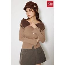 【POLO BCS】バイカラーニットトップス