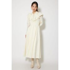 フロントZIPフリルシャツワンピース