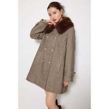 Aラインステンカラーコート