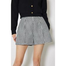 ハイウエストツイードショートパンツ