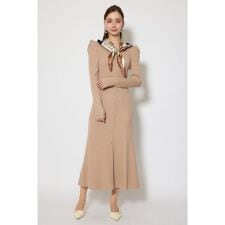 スカーフ付きマーメイドニットワンピース