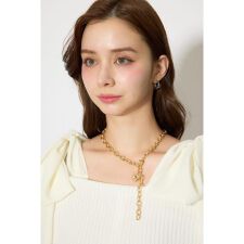 ニュアンスハートプレートネックレス