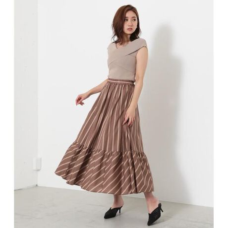 コットンストライプJ／W フレアSK | リエンダ(rienda) | マルイウェブ  