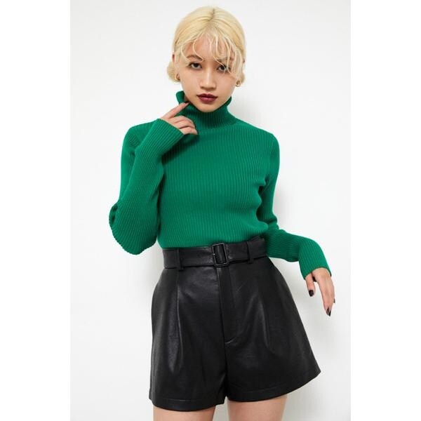 LAGUA GEM ショートパンツ XS BELTED F /LEATHER S