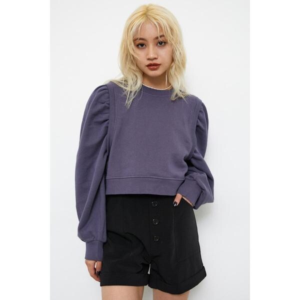 ラグアジェム FRONT FRILL COMPACT シャツ グレー LAGUA GEM | FRONT
