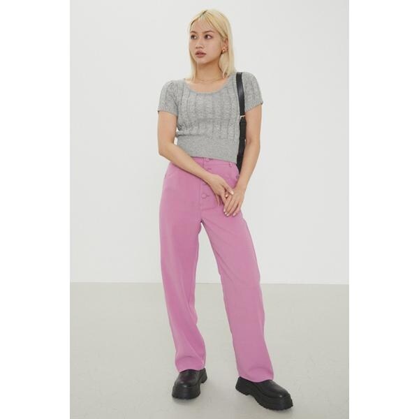 LAGUA GEM LEG LOOSE KNIT PT ラグアジェム パンツ