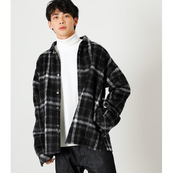 SHAGGY CHECK SHIRT JACKET | アズールバイマウジー(AZUL BY MOUSSY