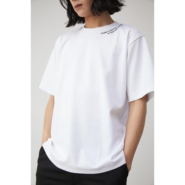 SMOOTH TOUCH EMBROIDERY TEE | アズールバイマウジー(AZUL BY MOUSSY