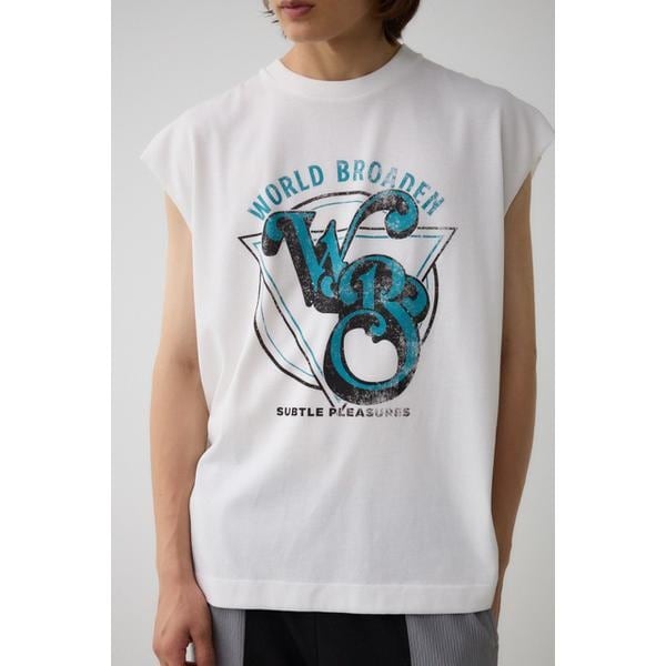 グラフィックノースリーブトップス | アズールバイマウジー(AZUL BY