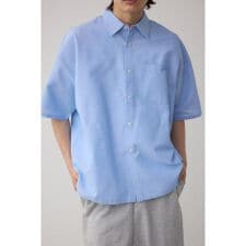 オックスワンポケ刺繍シャツ