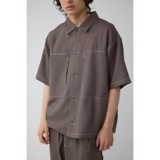 アウトステッチブッチャーシャツ