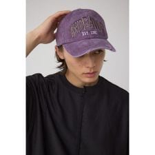 ピグメントダメージ3D刺繍キャップ