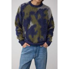 起毛総柄ニット