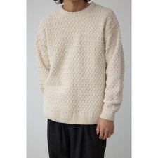 バスケット編みマットモールニット