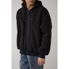 シープボア×スウェット切替防風ブルゾン