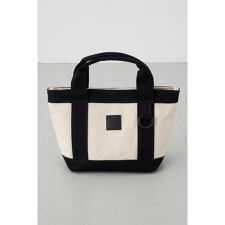 パッチ付きミニトートバッグ