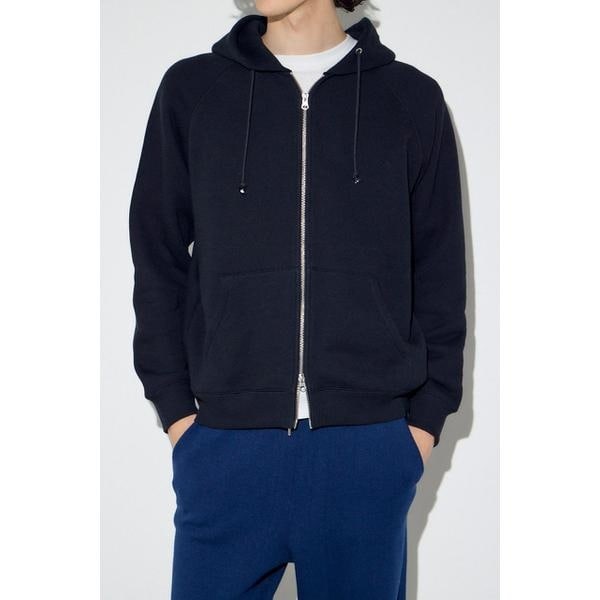 裏毛ジップアップパーカー