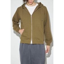 裏毛ジップアップパーカー