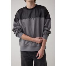 フェイクスエード切り替えトップス