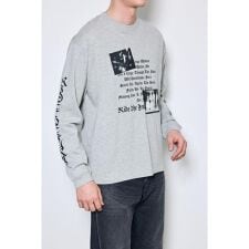 袖ロゴ長袖Tシャツ