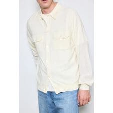 衿付きサファリニットカーディガン