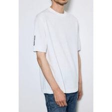 バック刺繍半袖ニットトップス