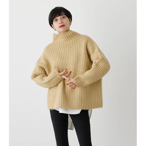 WIDE RIB H／N VOLUME KNIT TOPS | アズールバイマウジー(AZUL BY