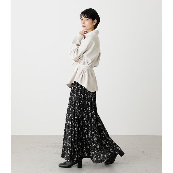 Flower Pleats Skirt アズールバイマウジー スカート