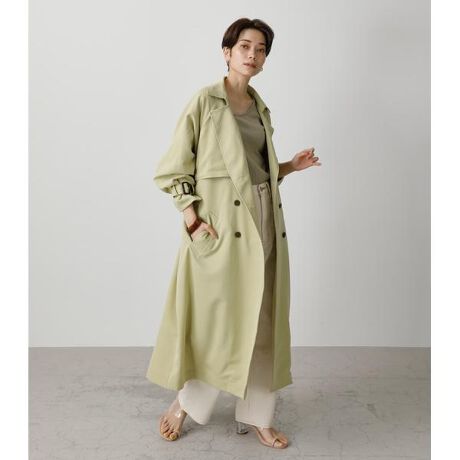 SINGLE FLAP TRENCH COAT | アズールバイマウジー(AZUL BY MOUSSY 