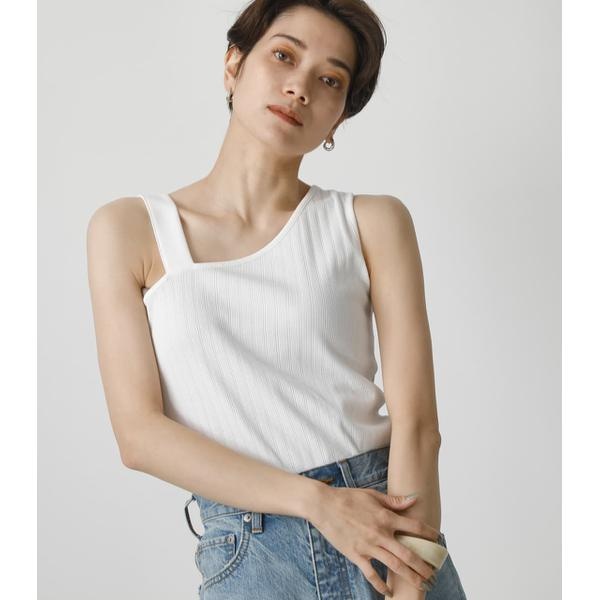 ASYMMETRY SHOULDER TANKTOP | アズールバイマウジー(AZUL BY MOUSSY