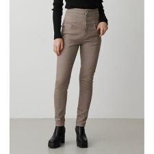 HI-WAIST BUTTON DENIM SKINNY２