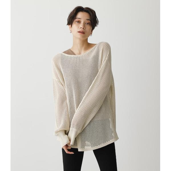 MESH KNIT 配送員設置送料無料 【SALE／55%OFF】 SET TOPS アズールバイマウジー
