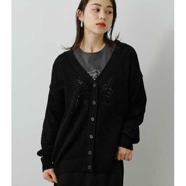 MESH KNIT CARDIGAN | アズールバイマウジー(AZUL BY MOUSSY