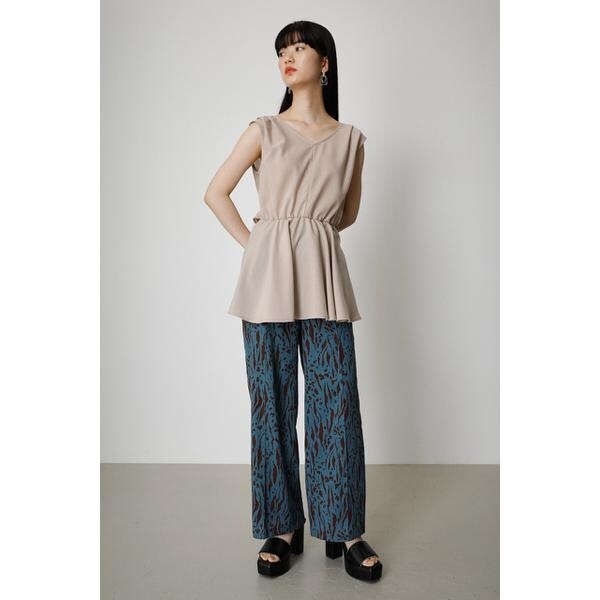 BACK TIE PEPLUM BLOUSE | アズールバイマウジー(AZUL BY MOUSSY