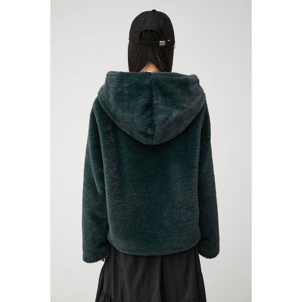 FLUFFY HOODIE COAT | アズールバイマウジー(AZUL BY MOUSSY