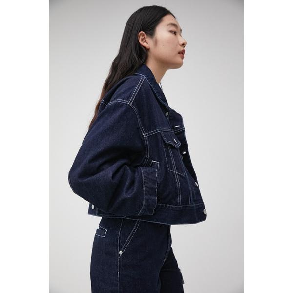 WIDE SLEEVE SHORT DENIM JACKET | アズールバイマウジー(AZUL BY 