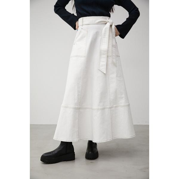 STITCH DENIM FLARE SKIRT | アズールバイマウジー(AZUL BY MOUSSY